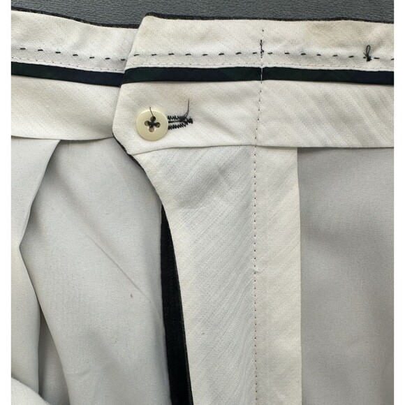 Lauren Ralph Lauen Total Comfort Dress Pants Mens 38x32 Gray Pleated Cuffed - Picture 7 of 11